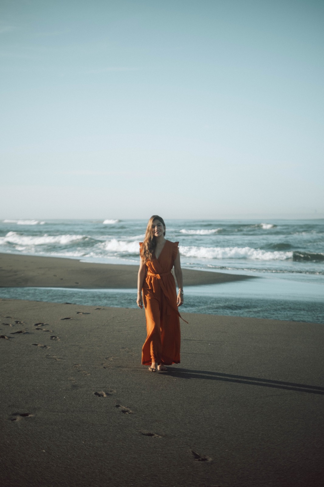 Walking on the beach